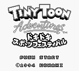 Tiny Toon Adventures - Dokidoki Sport Festival (Japan) Title Screen